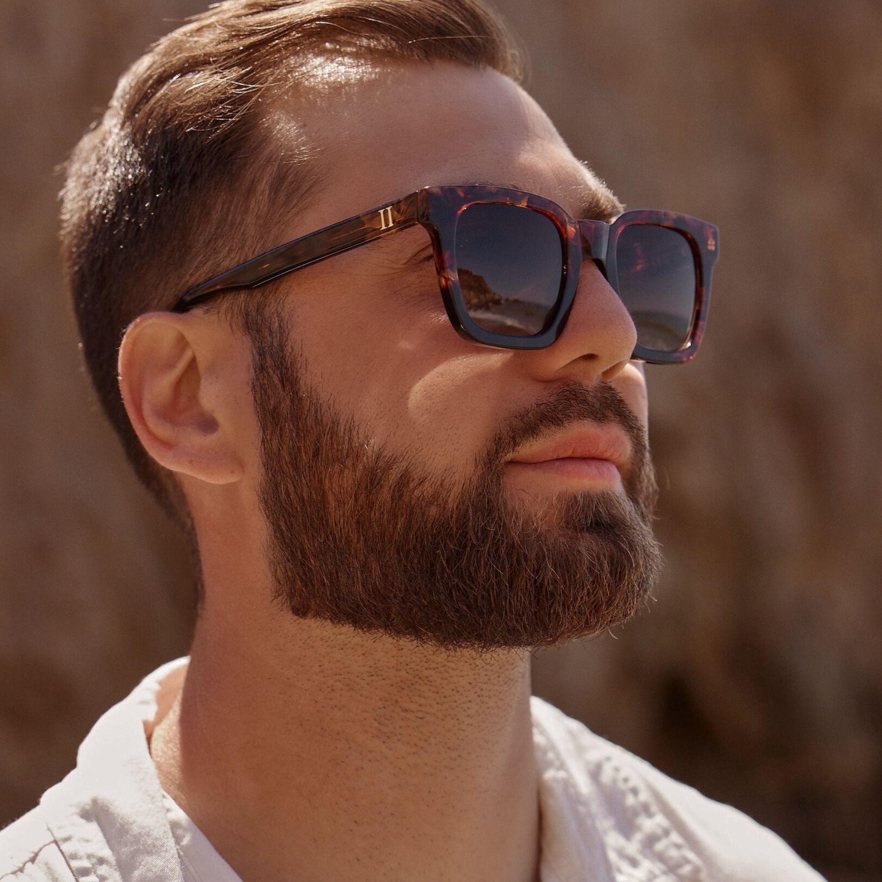 Modern Sunglasses, Polarized Sunglasses, Aesthetically pleasing sunglasses, tortoise square sunglasses, summer essentials, vacation essentials, high quality sunglasses made by optometrists, unisex