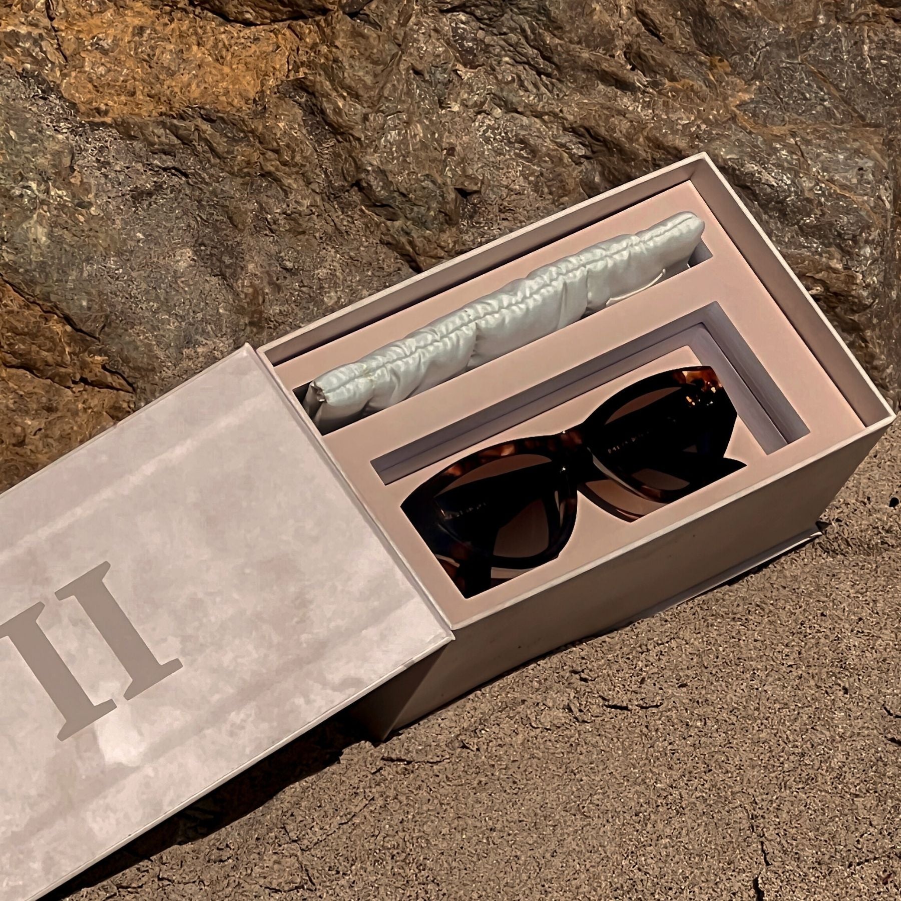 Modern Sunglasses, Polarized Sunglasses, Aesthetically pleasing sunglasses, tortoise cat-eye sunglasses, summer essentials, vacation essentials, high quality sunglasses made by optometrists, unisex sunglasses, gender neutral sunglasses, puff pouch soft sunglasses case