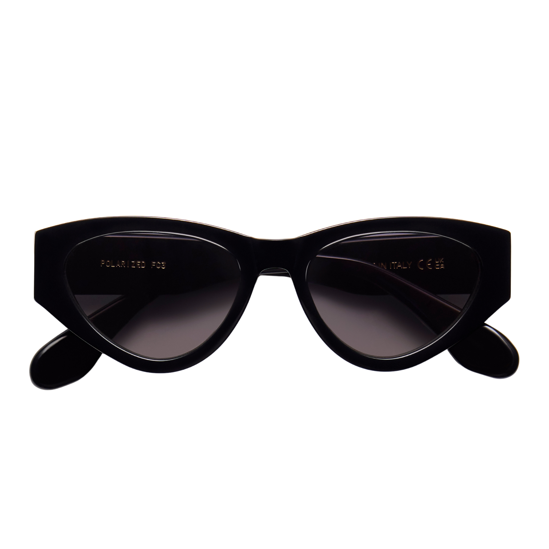 Modern Sunglasses, Polarized Sunglasses, Aesthetically pleasing sunglasses, black cat-eye sunglasses, summer essentials, vacation essentials, high quality sunglasses made by optometrists, unisex sunglasses, gender neutral sunglasses